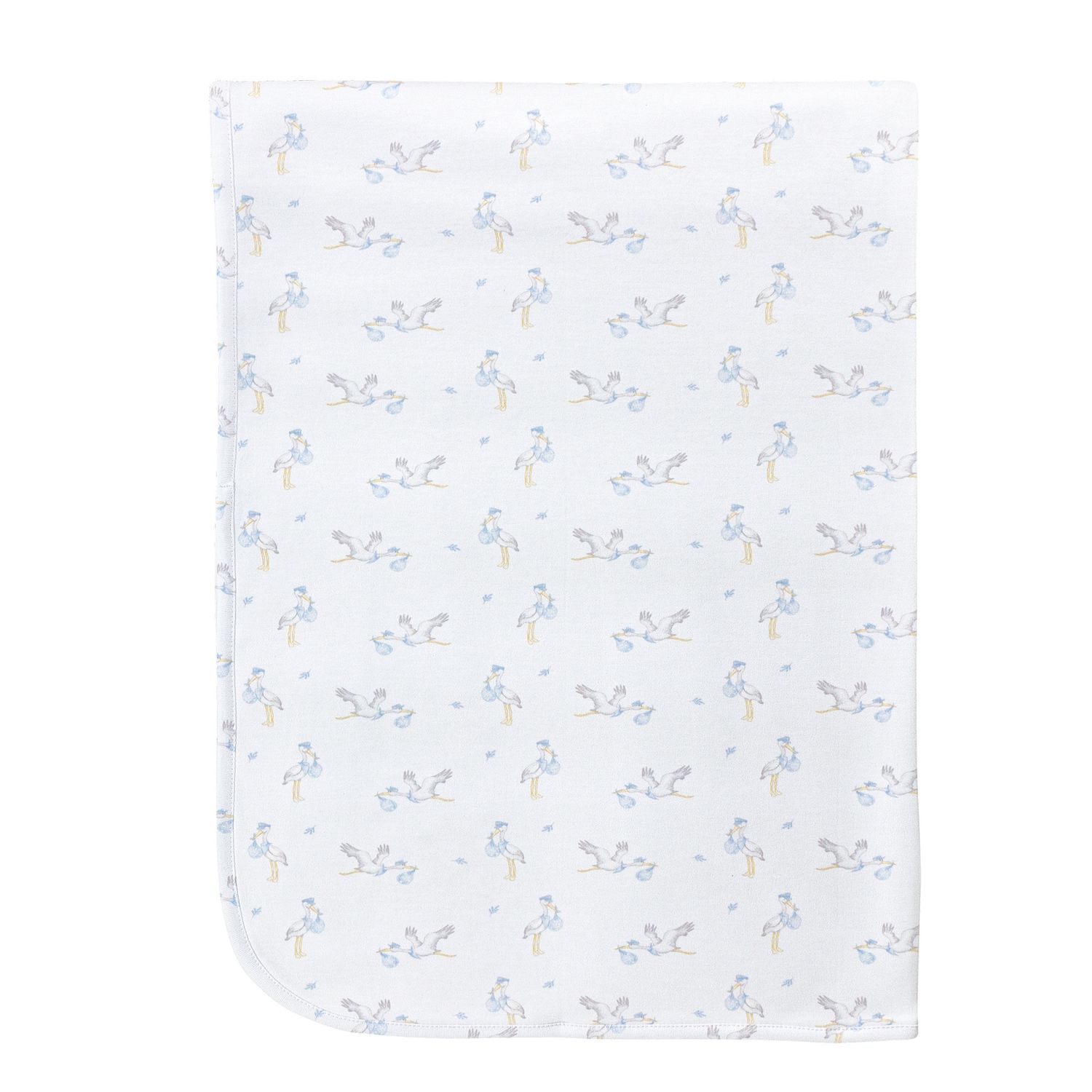 TINY STORKS- BOY RECEIVING BLANKET