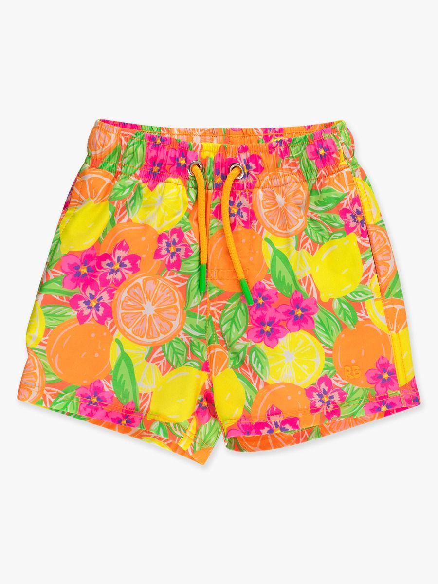 NEON SQUEEZE THE DAY PERFORMANCE HYBRID SWIM TRUNKS