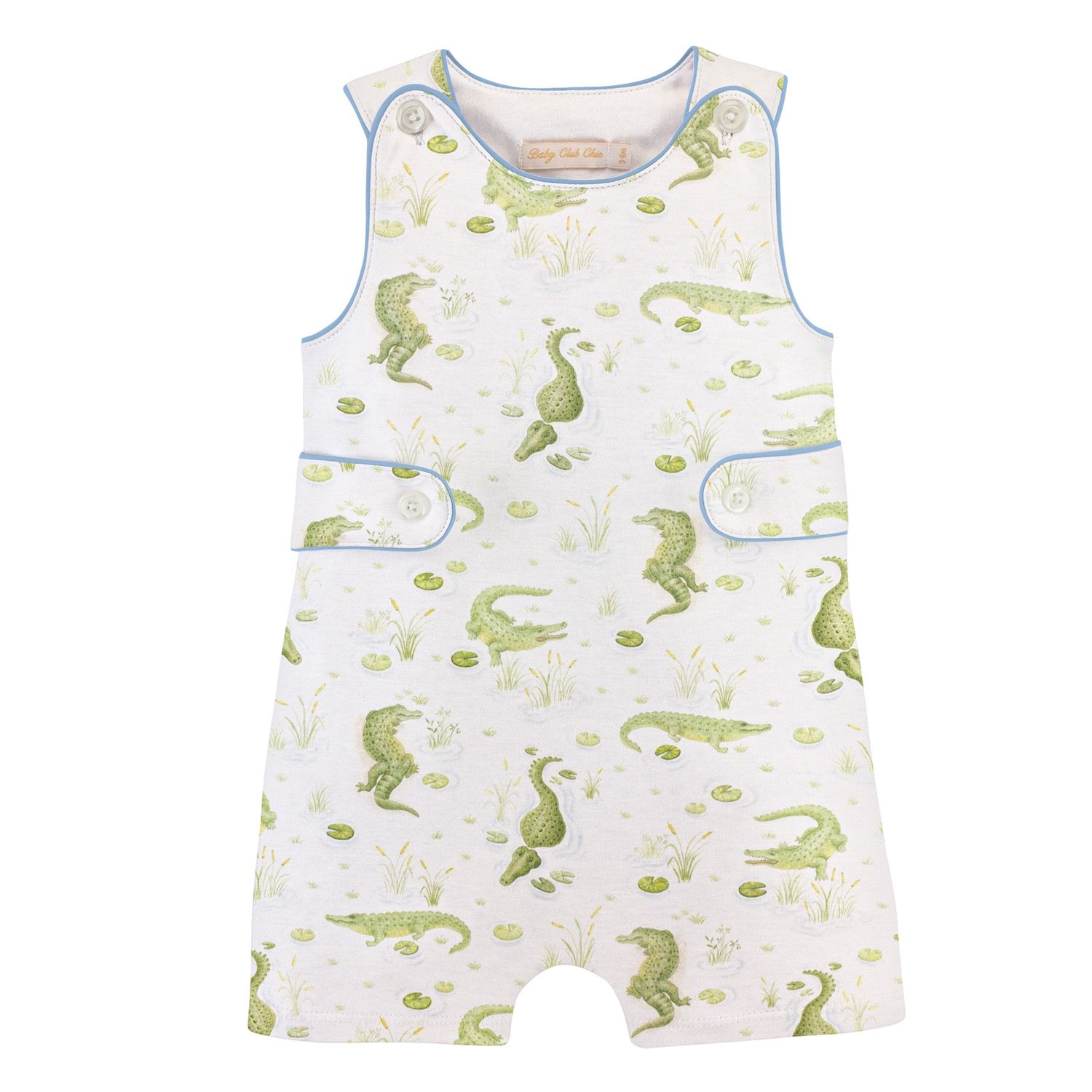 RIVER CROCS ROMPER W/ BUTTONS