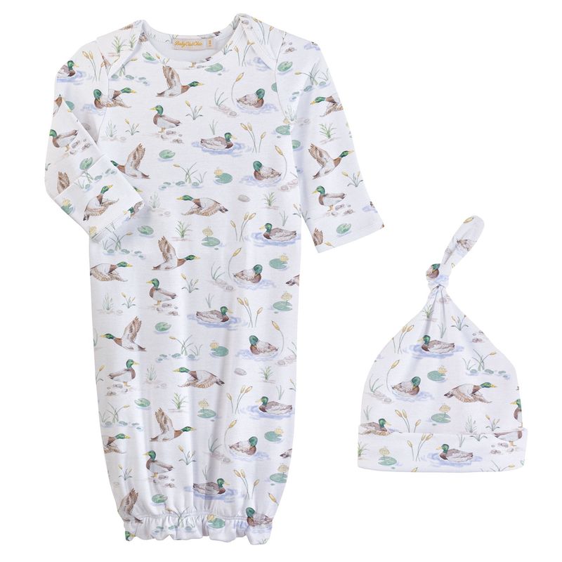 MALLARD DUCKS GOWN &amp; HAT SET