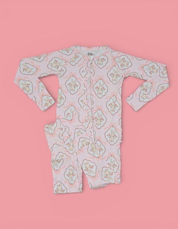 BUNNY BOW BLOSSOMS DREAM RUFFLE ROMPER