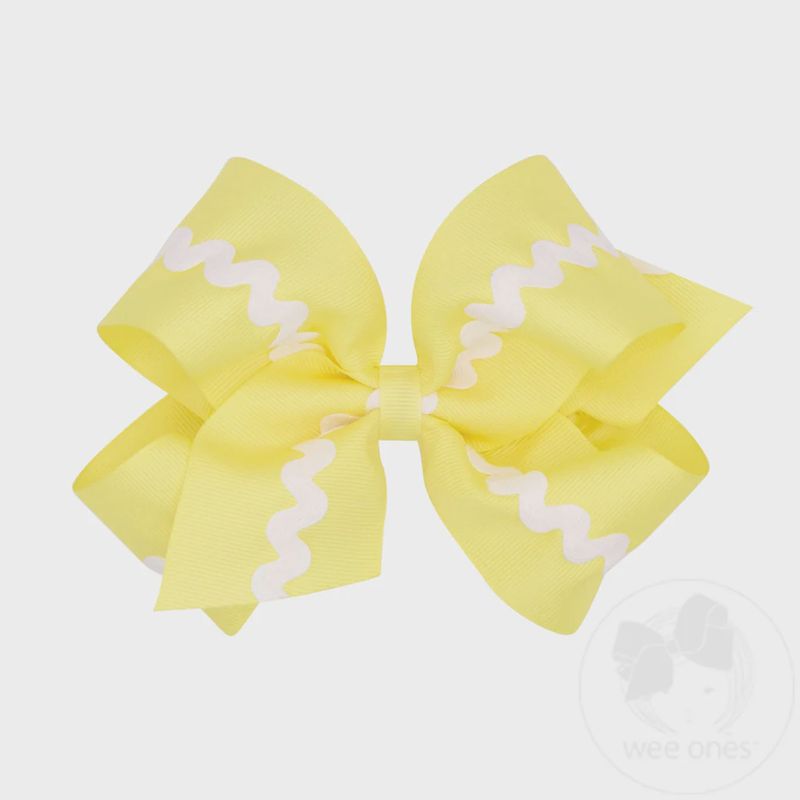 RIC-RAC TRIM HAIR BOW