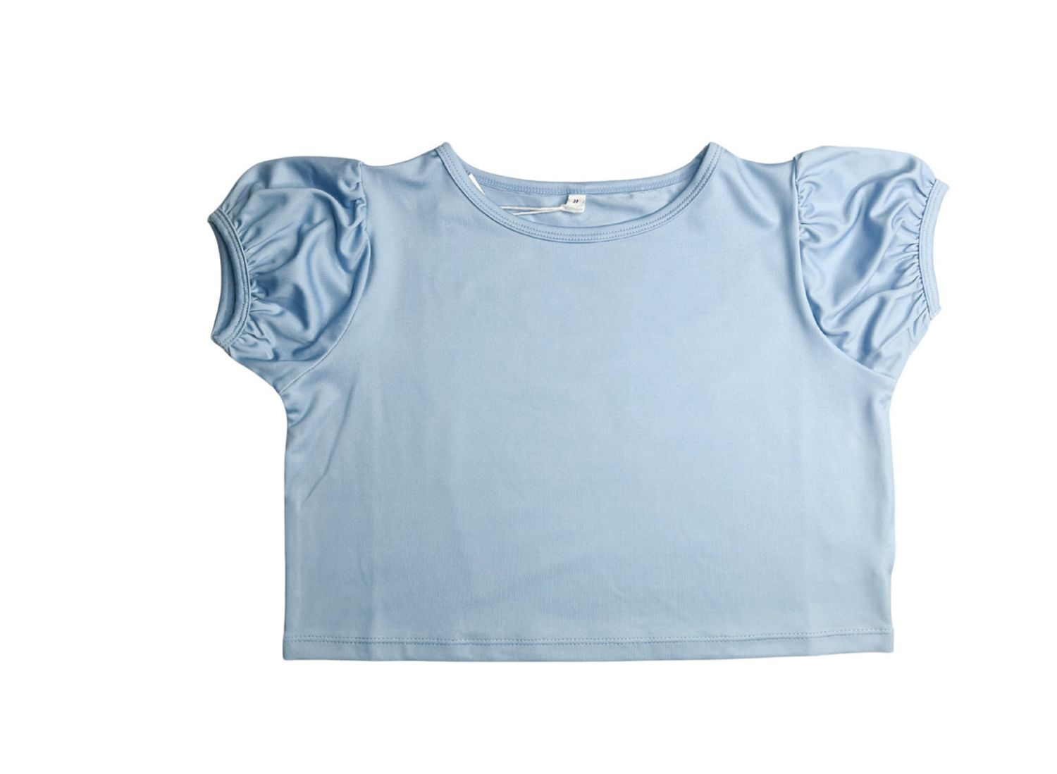 BLUE PUFF SLEEVE TOP