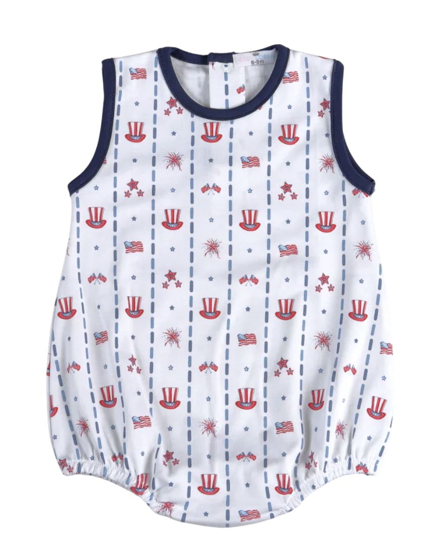 CELEBRATE BLUE ROMPER