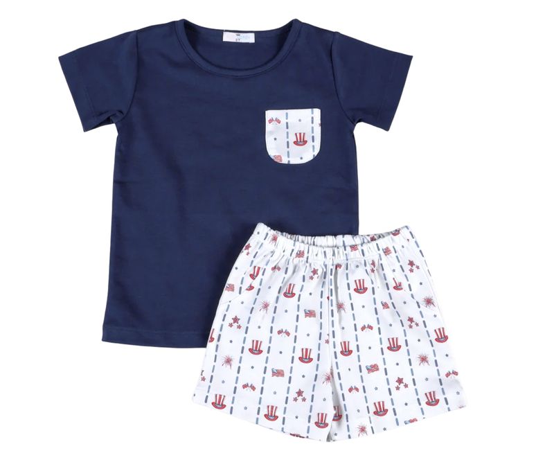 CELEBRATE BLUE SHORT SET