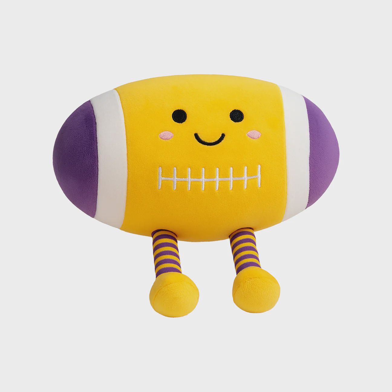 PURPLE &amp; GOLD FOOTBALL PLUSHIE