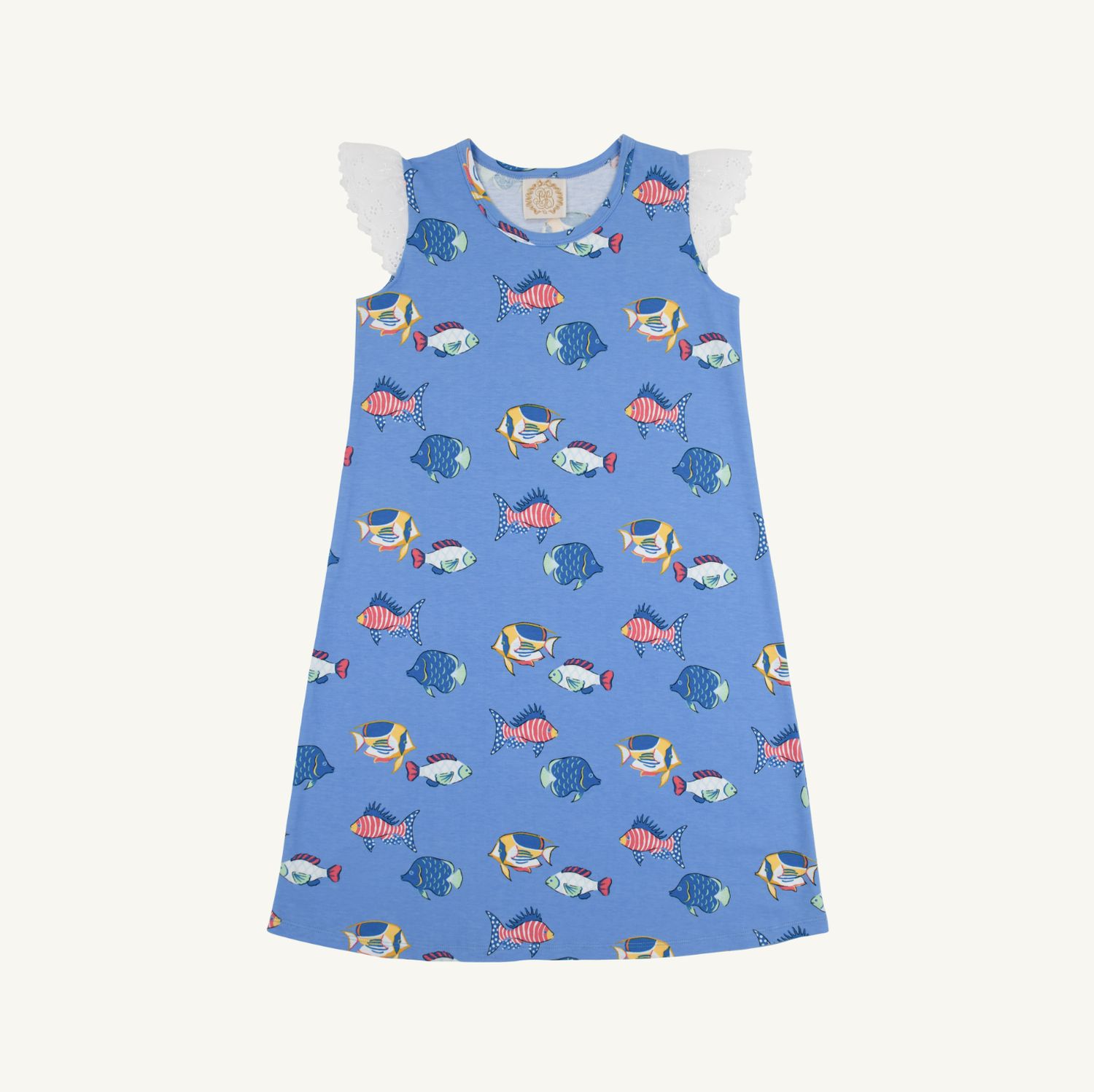 HERE FISHY FISHY SLEEVELESS POLLY PLAY DRESS