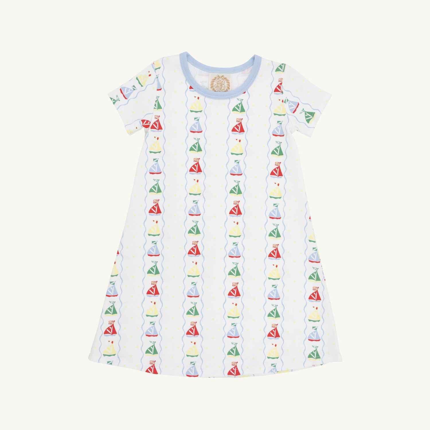 SET SAIL SHORT SLEEVE POLLY PLAY DRESS