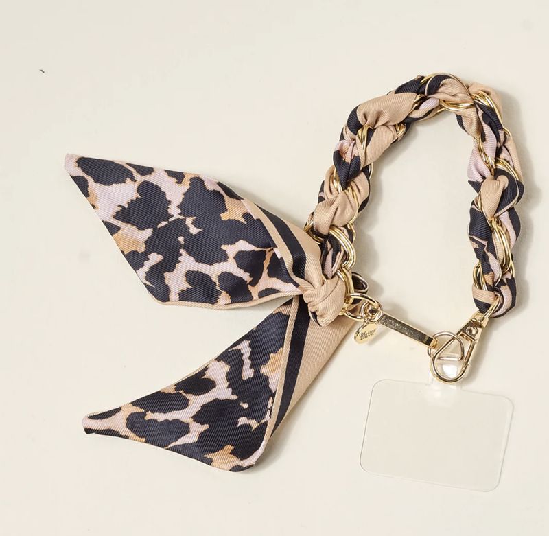 CALL ME LATER PHONE SCARF - CHEETAH