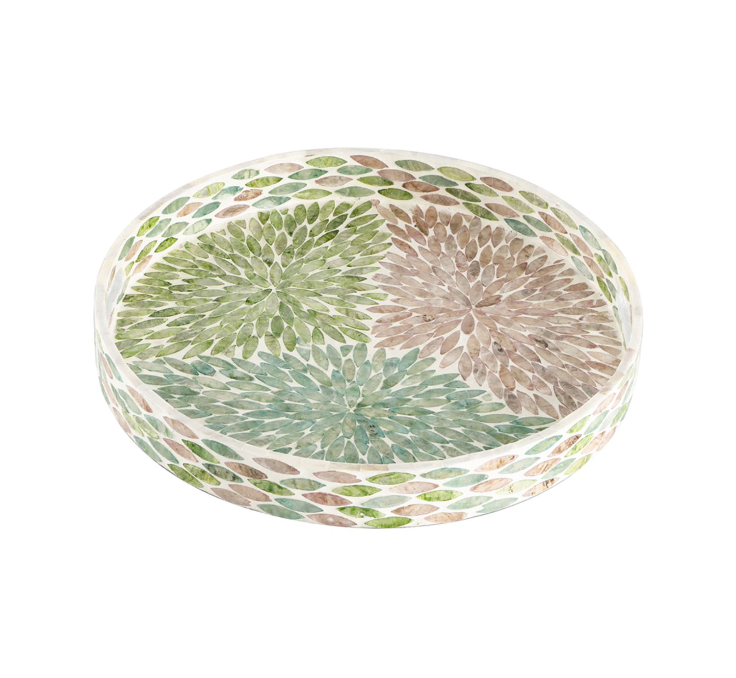 SHIMMERING CAPIZ TRAY