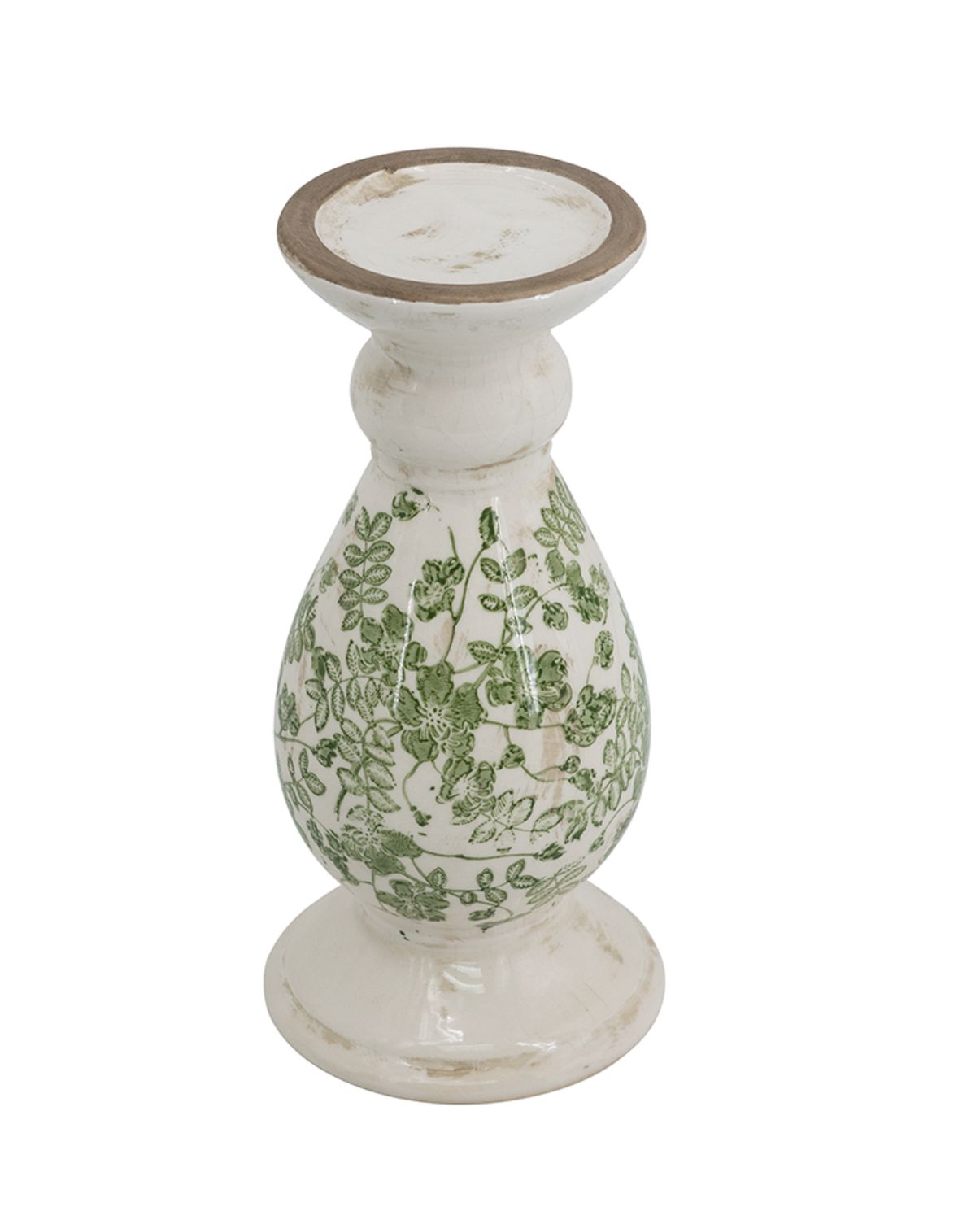 VINTAGE EUROPEAN BOTANICAL CANDLE HOLDER