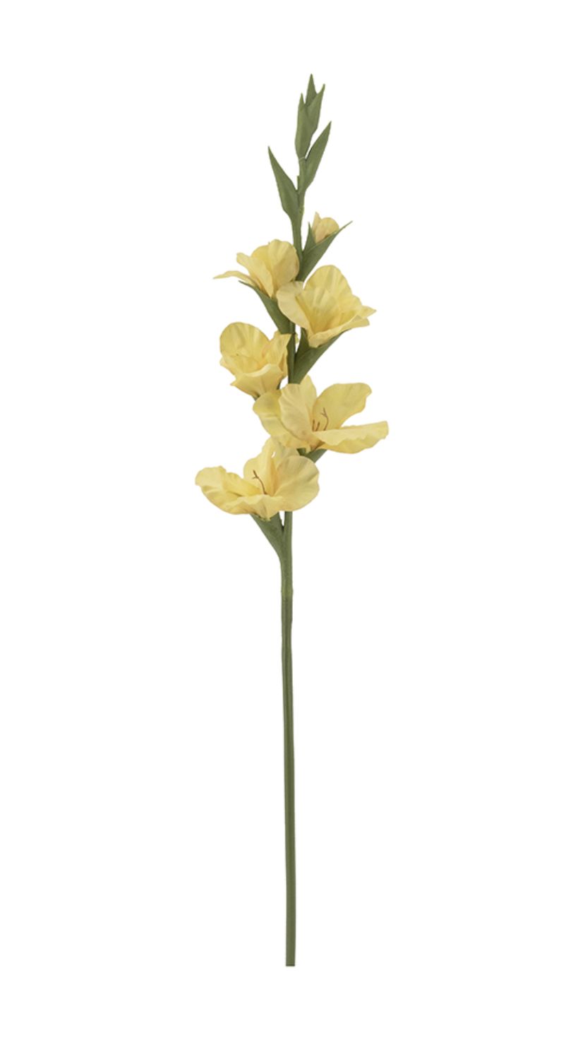 REAL TOUCH YELLOW GLADIOLUS STEM