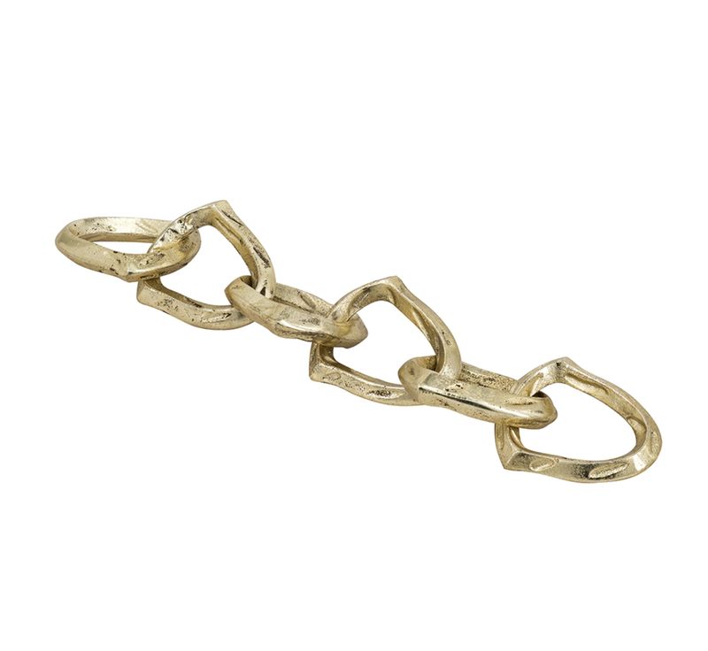 DECORATIVE SIX-LINK CHAIN SCULPTURE