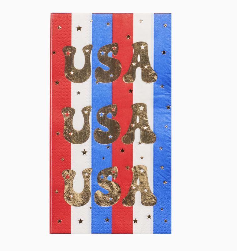 MODERN PATRIOTIC GUEST TOWELS