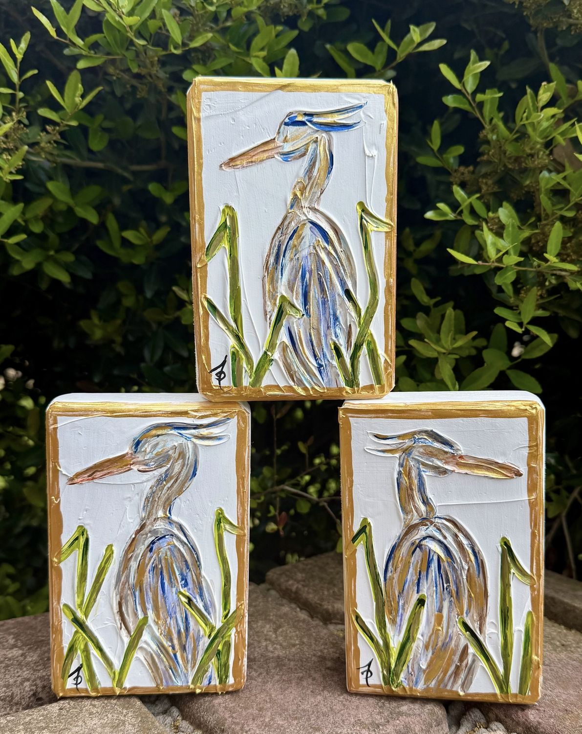 HERON TEXTURED ART BLOCK