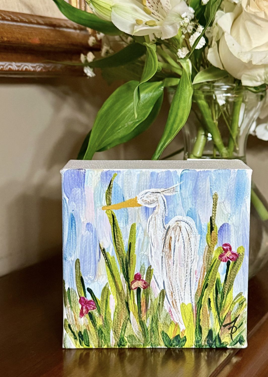 HERON ON CANVAS
