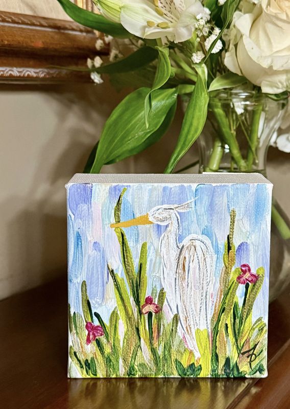 HERON ON CANVAS