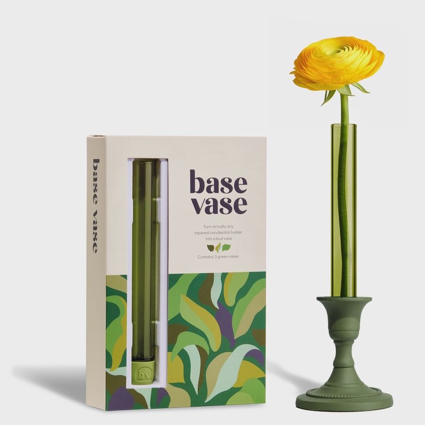 BASE VASE 3-PACK- GREEN