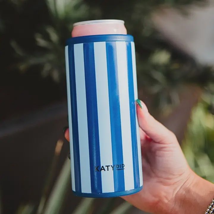 LIGHT BLUE &amp; NAVY CAN INSULATOR