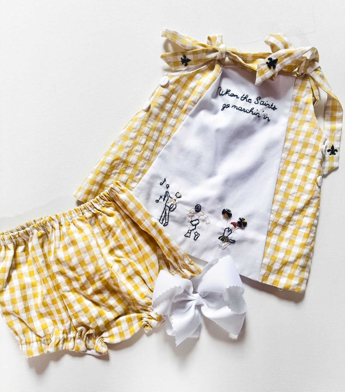 SAINTS GO MARCHIN' BLOOMER SET