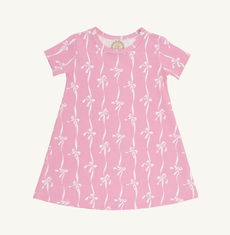 BELL COURT BOWS SHORT SLEEVE POLLY PLAY DRESS