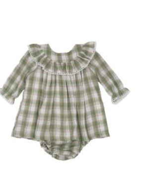 LAYLA MALLARD GROVE PLAID BLOOMER SET