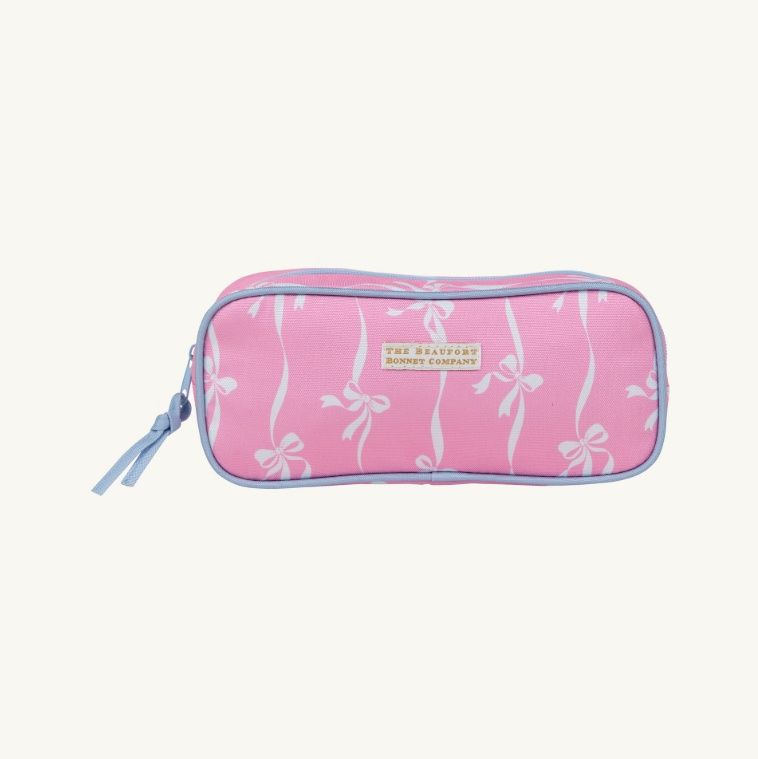 PEYTON PENCIL POUCH- BELL COURT BOWS