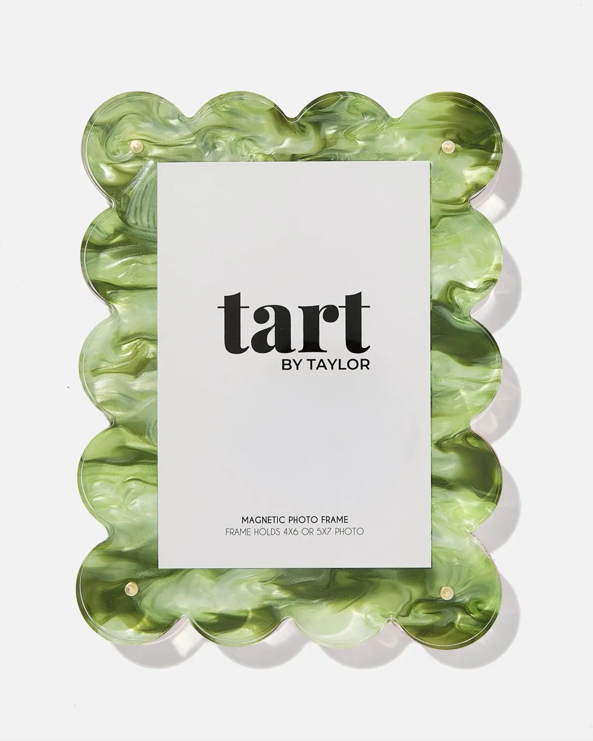 GREEN MARBLED ACRYLIC PICTURE FRAME