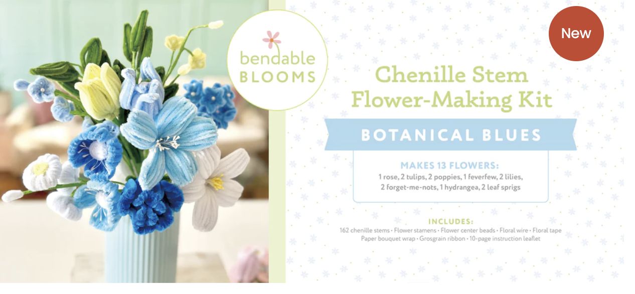 BENDABLE BLOOMS CHENILLE STEM FLOWER-MAKING KIT