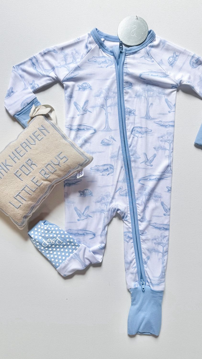 BLUE BAYOU TOILE ZIP- UP
