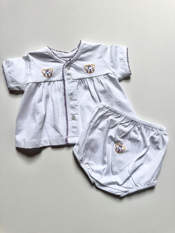 PURPLE/GOLD UNISEX DIAPER SET