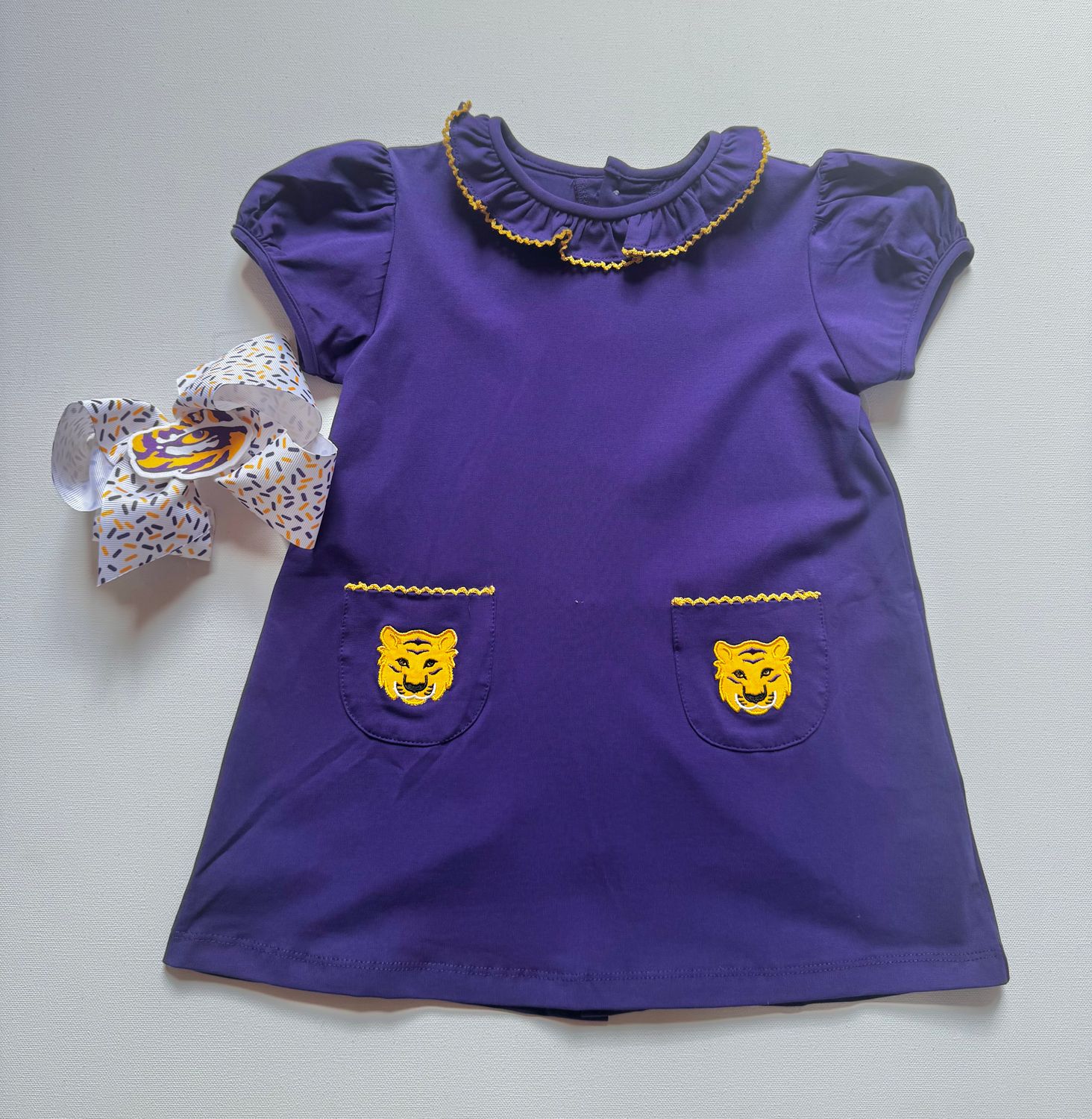 TIGER PURPLE/GOLD DRESS