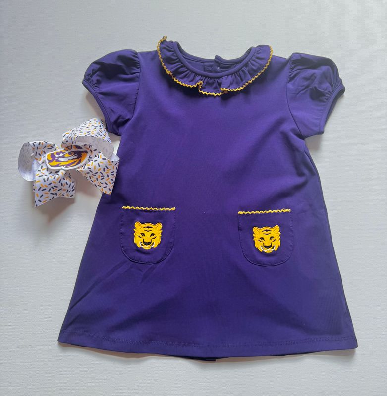 TIGER PURPLE/GOLD DRESS