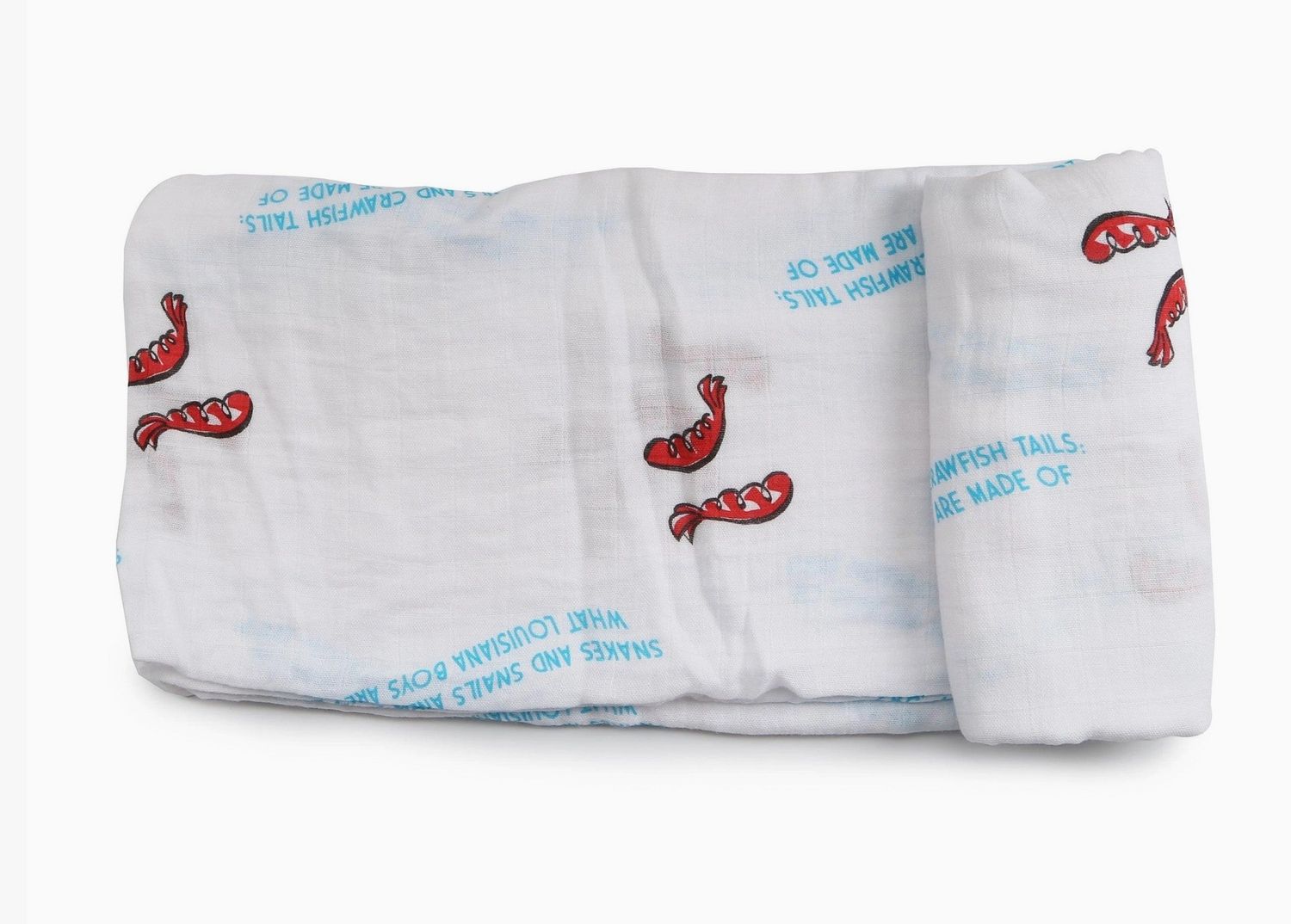 LOUISIANA BABY BOY MUSLIN SWADDLE BLANKET