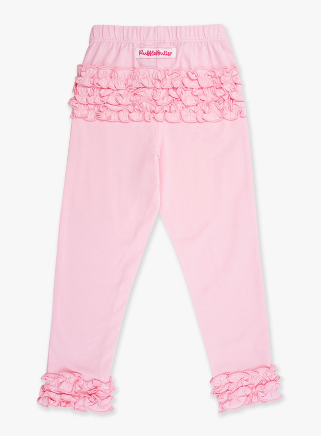 PINK RUFFLE LEGGINGS W/ SIGNATURE REAR RUFFLES