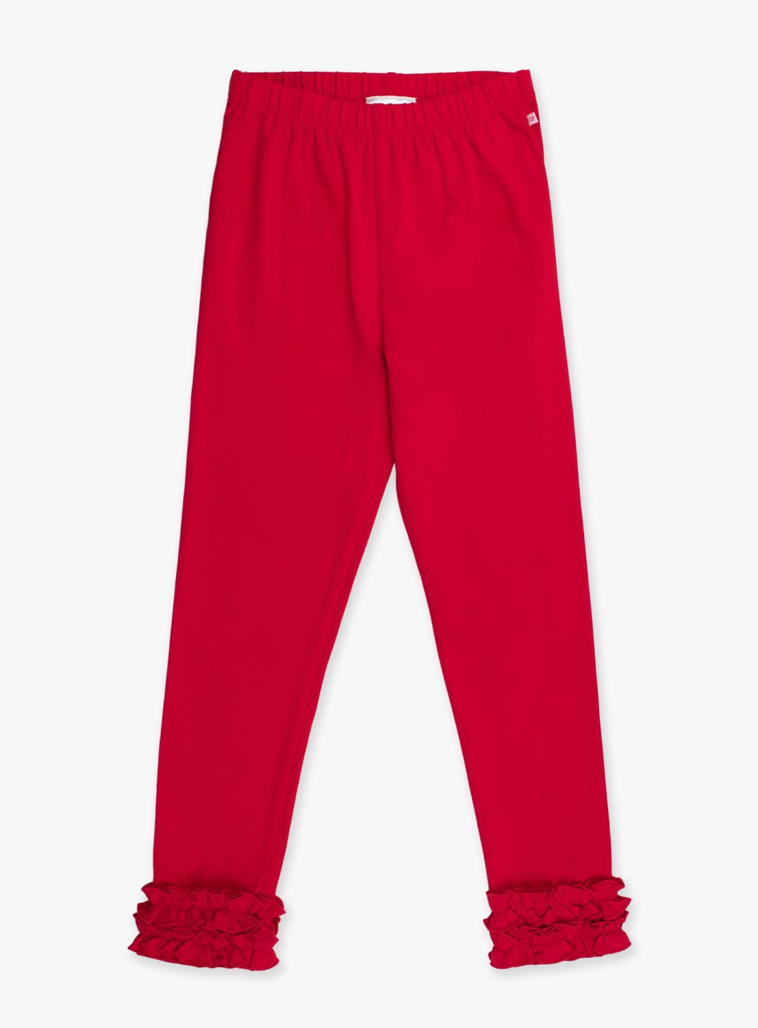 RED RUFFLE LEGGINGS
