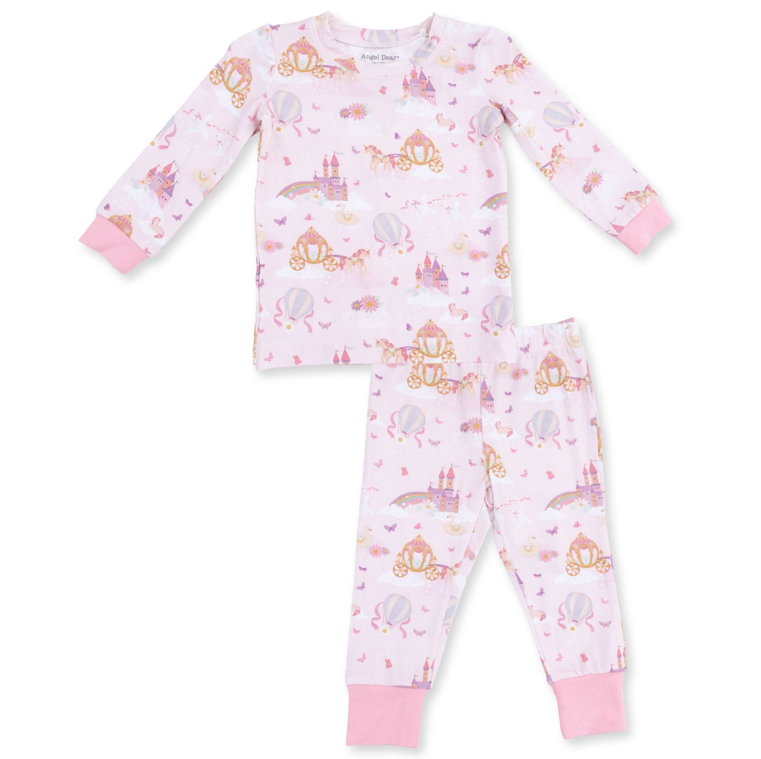 PRINCESS UNICORNS AND CASTLE - LONG SLEEVE LOUNGEWEAR SET