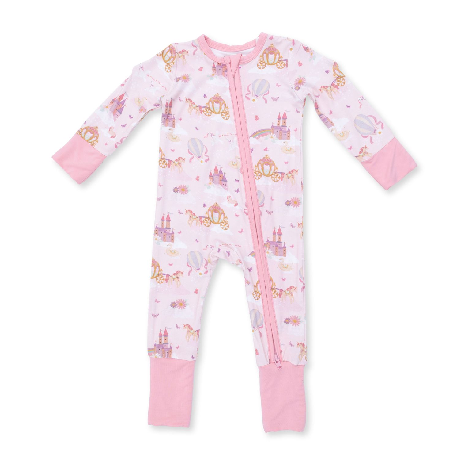 PRINCESS UNICORNS AND CASTLE - CONVERTIBLE ROMPER