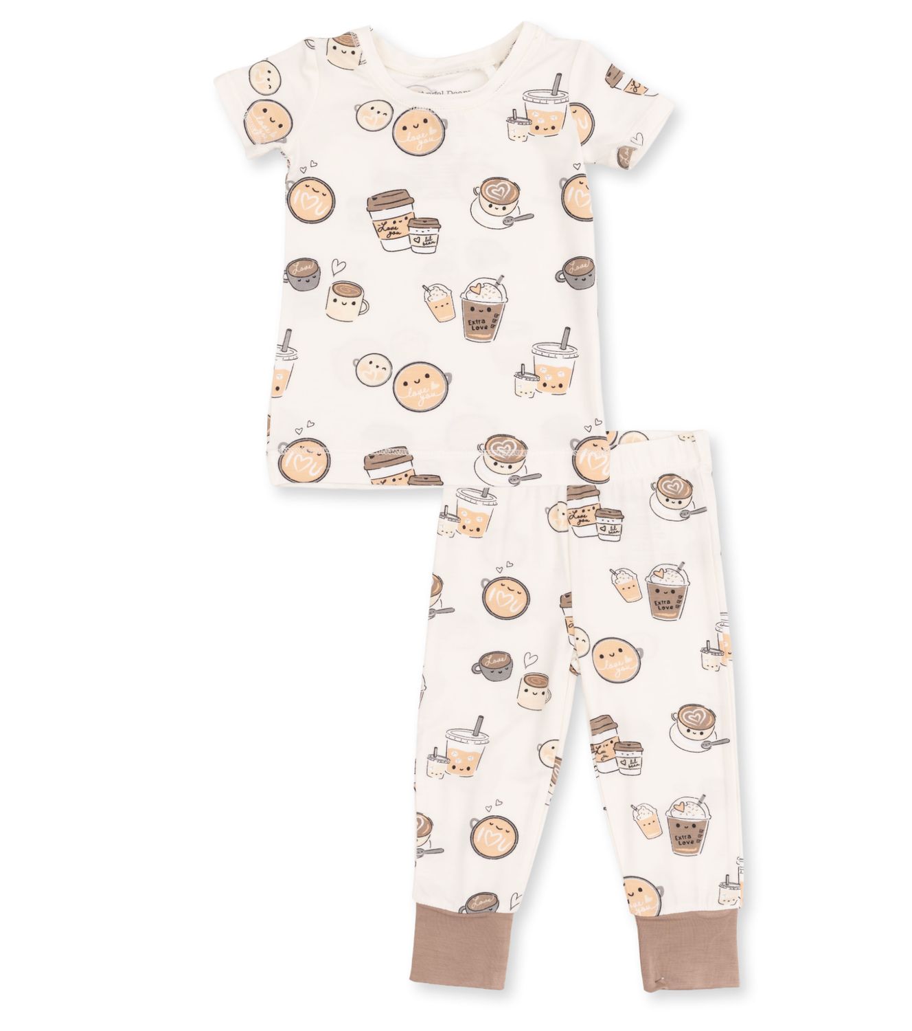 LOVE YOU A LATTE - SHORT SLEEVE LOUNGEWEAR SET