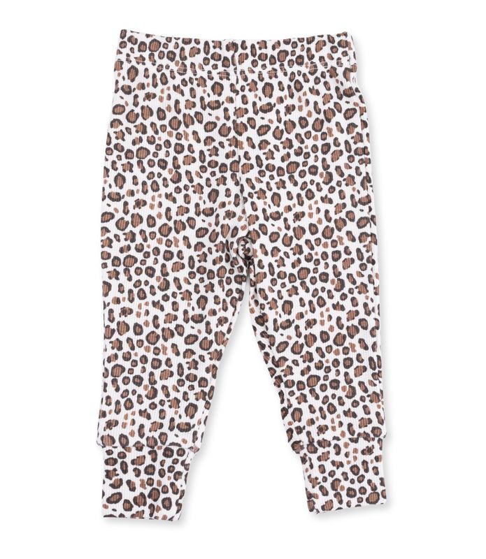 LEOPARD RIB - LEGGINGS