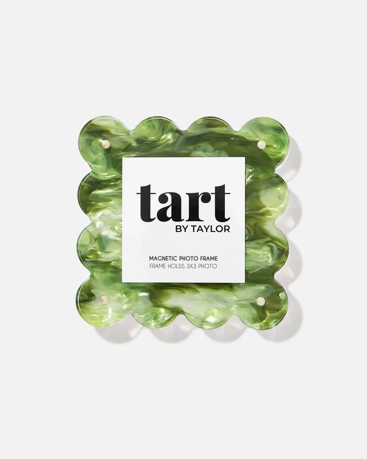 GREEN MARBLED MINI ACRYLIC PICTURE FRAME