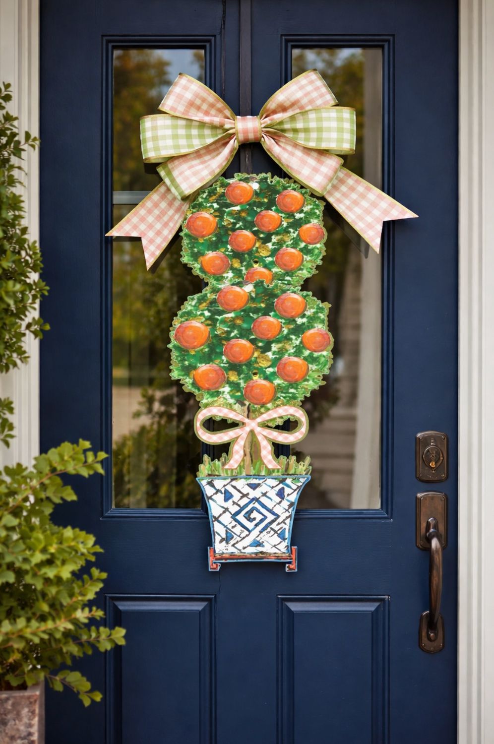 LARGE DESIGNER CITRON TOPIARY DOOR HANGER