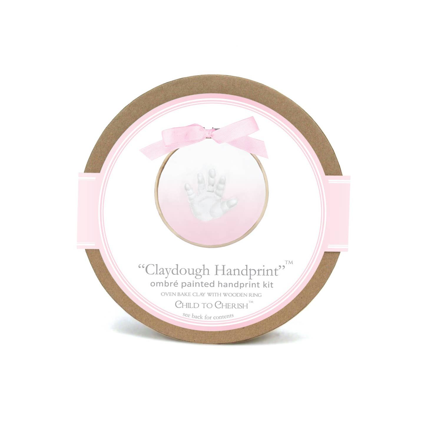 PINK OMBRE CLAYDOUGH HANDPRINT KIT