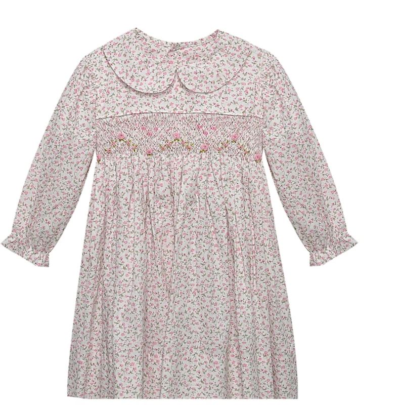 PINK FLOWER JULIETTE DRESS- GARDEN WHISPERS