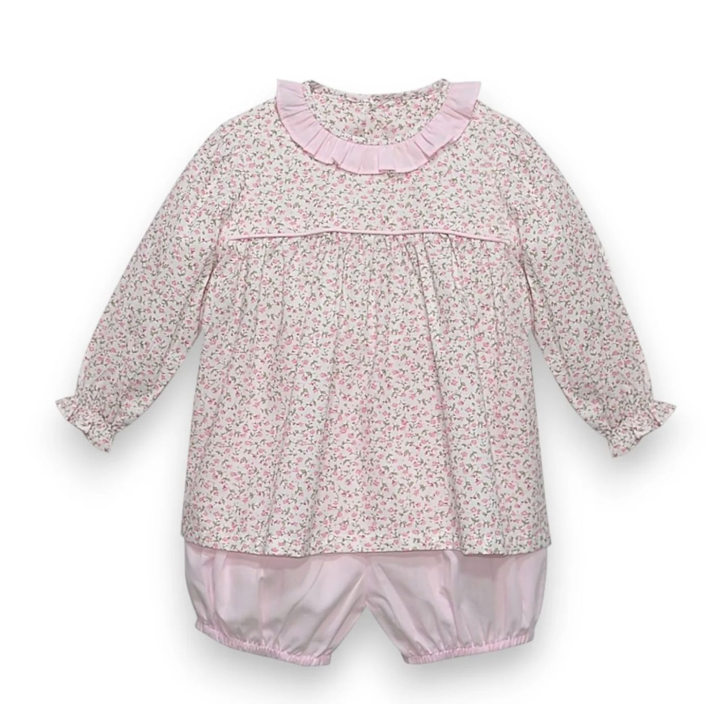 PINK FLOWER REAGAN BLOOMER SET- GARDEN WHISPERS