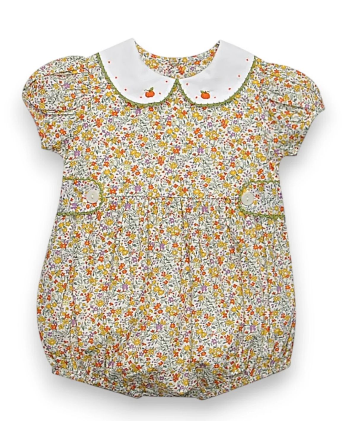 YELLOW FLOWER KATE GIRL BUBBLE- PUMPKINS