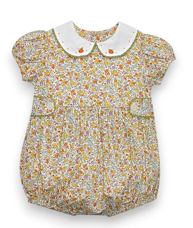 YELLOW FLOWER KATE GIRL BUBBLE- PUMPKINS