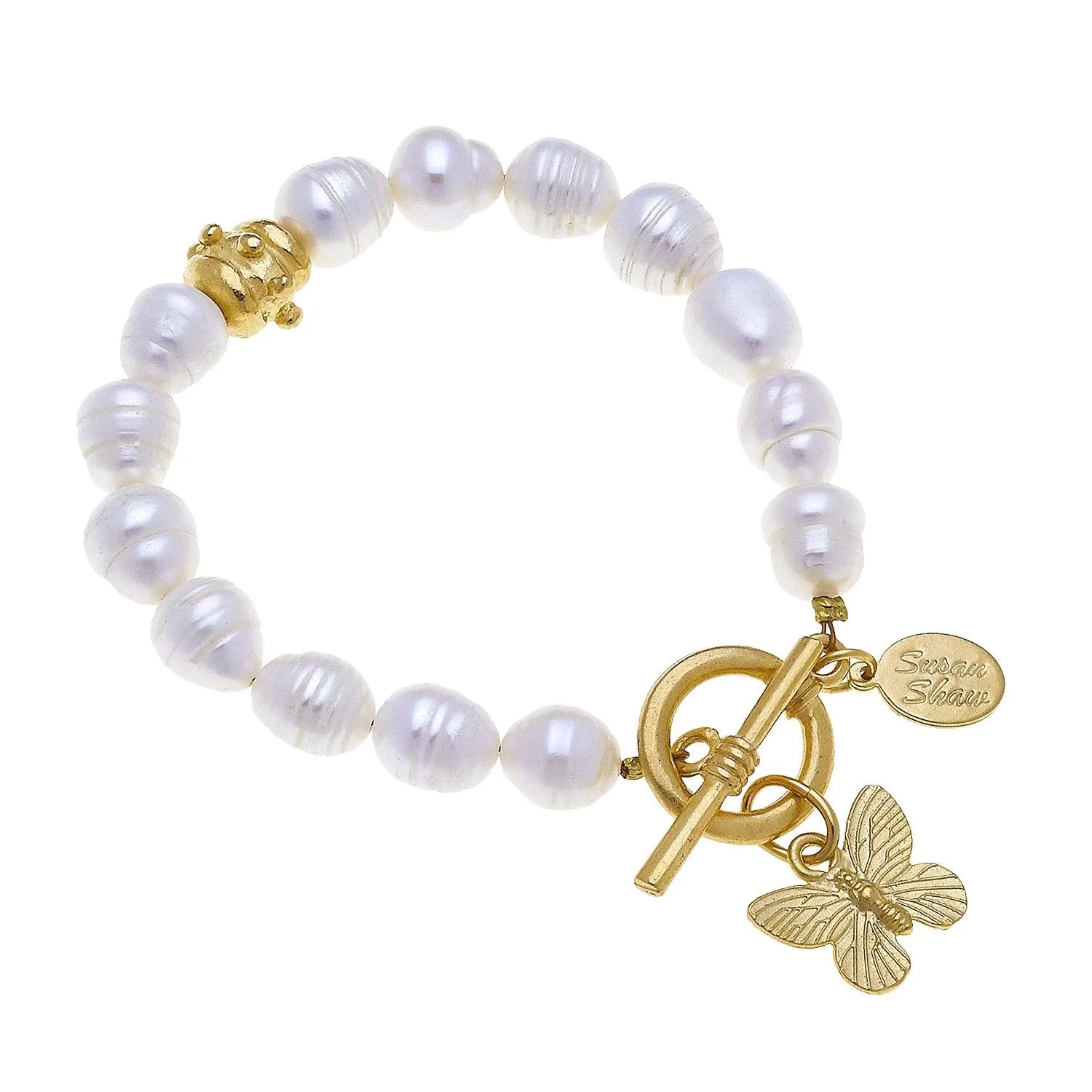 BUTTERFLY PEARL BRACELET