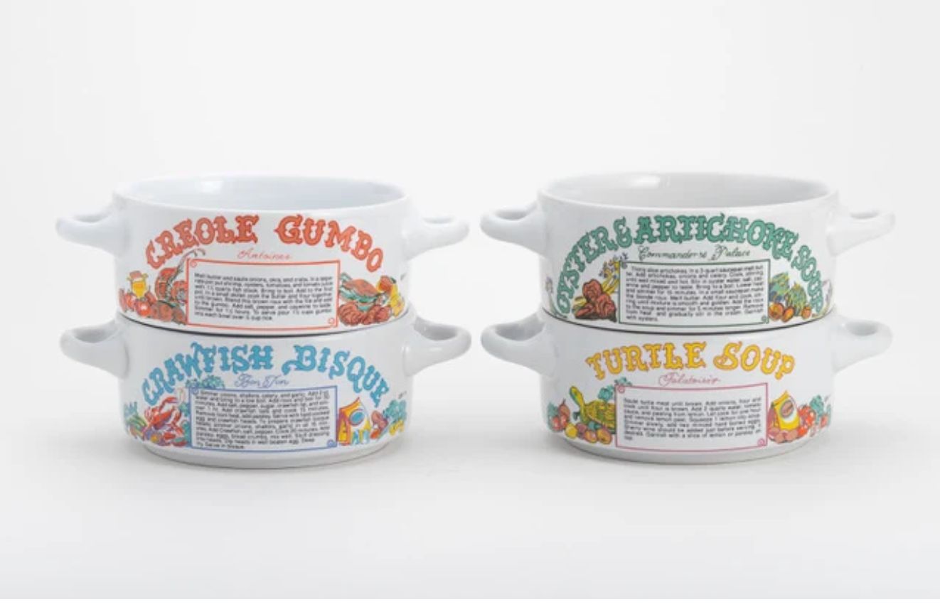 FAMOUS RESTAURANT RECIPE BOWLS - SET OF 4
