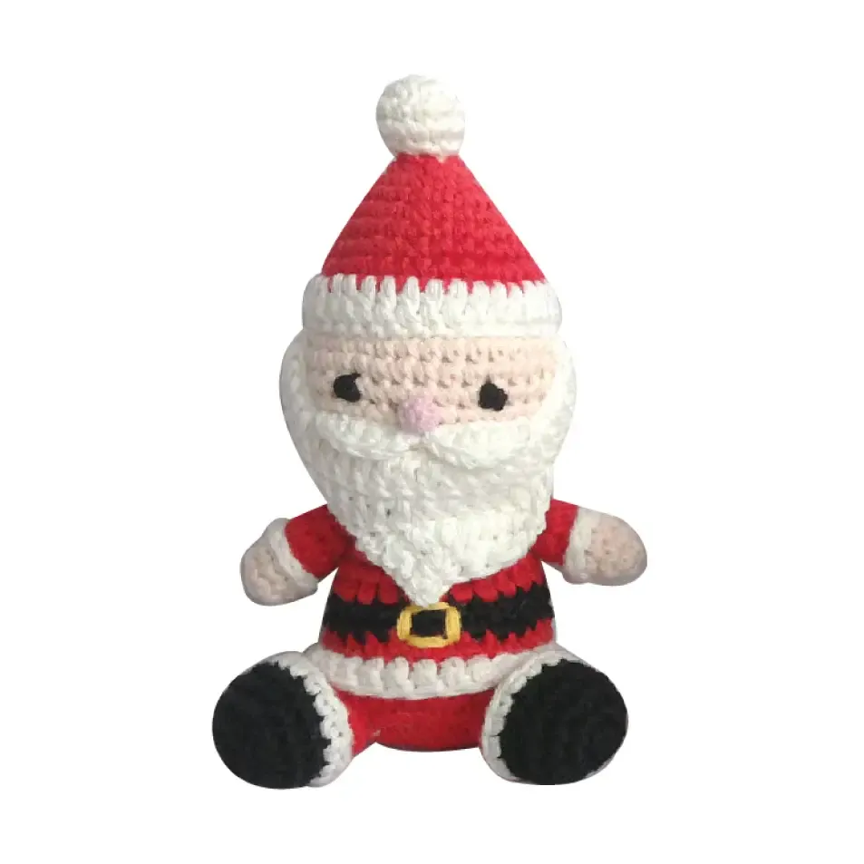 SANTA HAND-CROCHET RATTLE